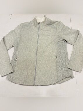 Lauren Ralph Lauren Light Gray Full-Zip Utility Jacket